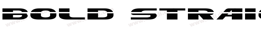 bold straight字体转换
